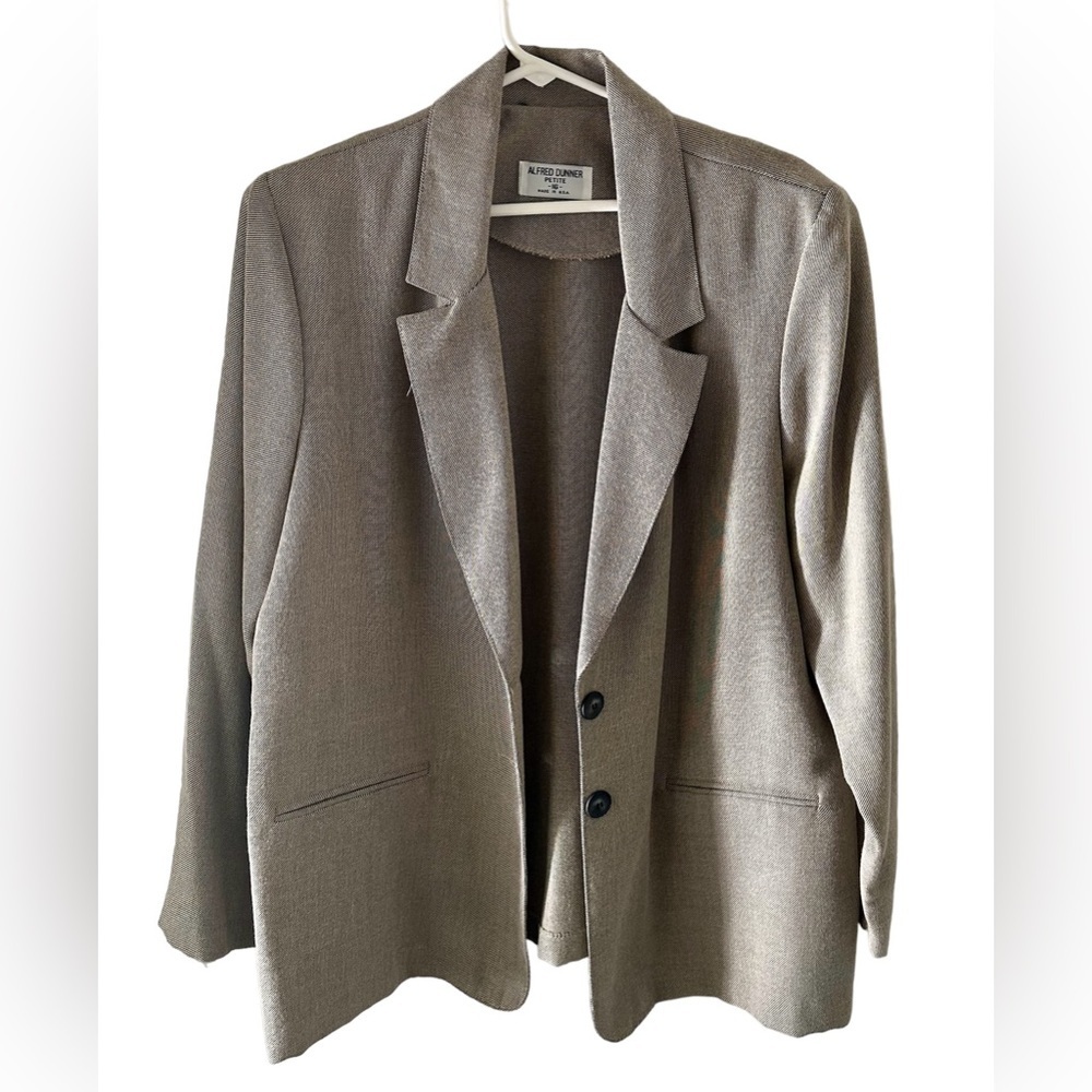 Alfred Dunner Women’s Jacket Cream & Black Size 16(Petite)
